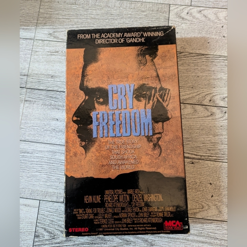 Cry Freedom VHS Tape